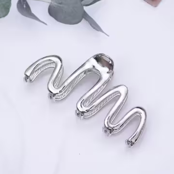 銀色大波浪×鯊魚夾