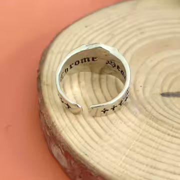 美式×復古×十字藤花盾×開口戒指×中性戒