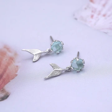 925銀針×藍水滴人魚尾巴×耳環.avif