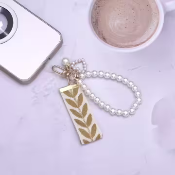 小清新愛心織帶×手機掌上掛繩×黃色