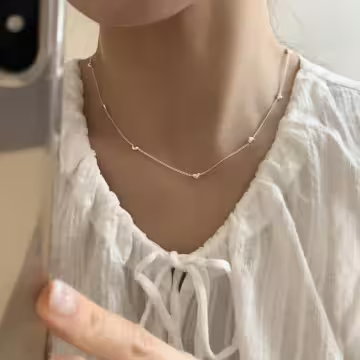 925銀飾×小小愛心×鎖骨項鍊
