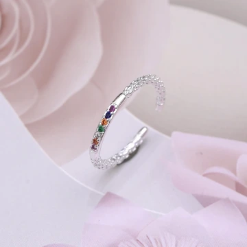 925銀飾×彩色小鑽×開口戒指.avif