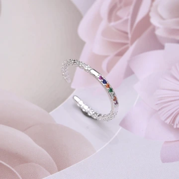 925銀飾×彩色小鑽×開口戒指.avif