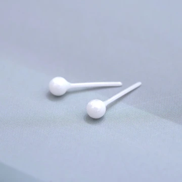 小圓珠×陶瓷×養耳棒×二套件耳環組×白色.avif