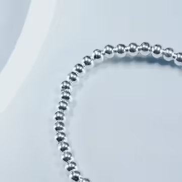 酷銀愛心星星×彈性繩手鍊