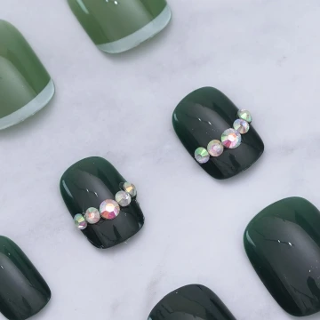 綠心雅優龐克×五套件戒指組×銀色 .avif