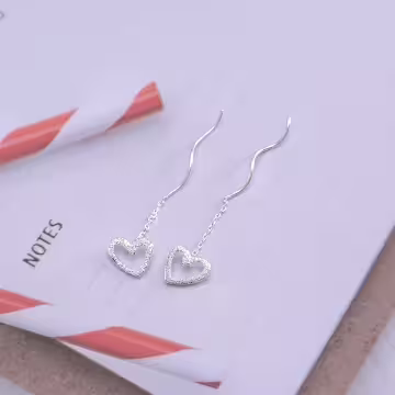 925銀針×斑瀾愛心×耳線