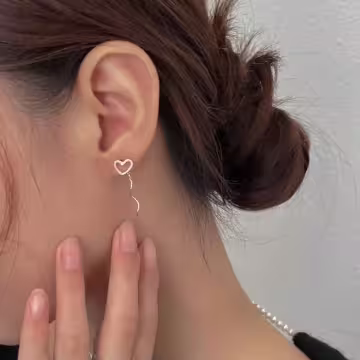 925銀針×斑瀾愛心×耳線