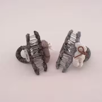 菱格小熊×鯊魚夾×共 二色