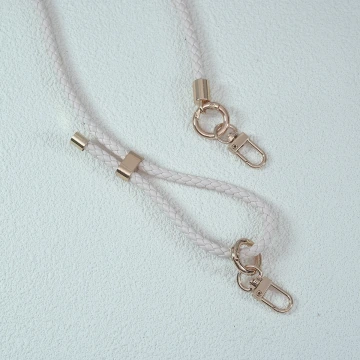 皮革編織×長度可調×手機斜背雙勾掛繩×米白.avif