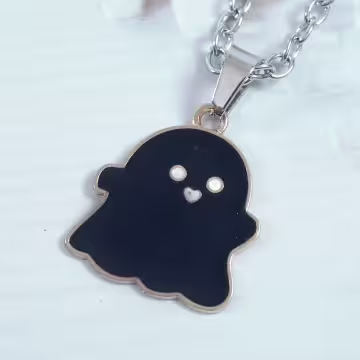 幽靈愛心小嘴×項鍊×共二色