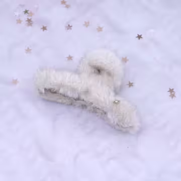 仿貂毛小金心×鯊魚夾×共四色