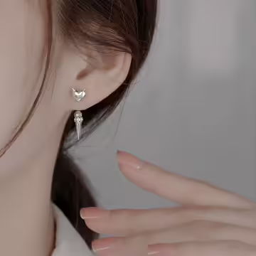 惡魔愛心椎子×轉珠耳環