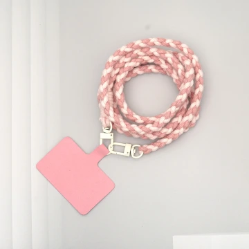 細繩雙色小麻花&times;手機斜背雙勾掛繩&times;深粉+淡粉.avif