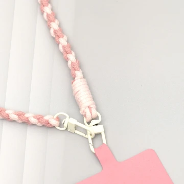 細繩雙色小麻花&times;手機斜背雙勾掛繩&times;深粉+淡粉.avif