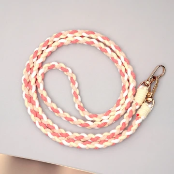 細繩四色小麻花&times;手機斜背雙勾掛繩&times;深橘+淺橘+黃+白.avif