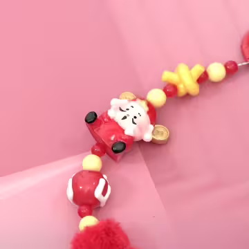 財神爺愛心×手機腕帶掛繩