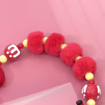 財神爺愛心×手機腕帶掛繩