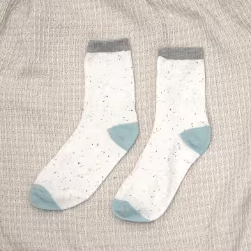 藍灰少女心×中筒襪×四雙套件襪子組