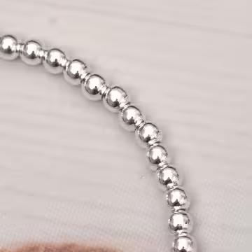 925銀飾×極簡黑愛心×串珠手環