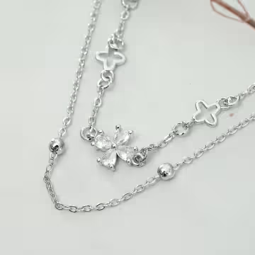 925銀飾×花語心願×雙層手鍊