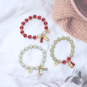 祿意花生&times;固定式串珠手鍊&times;共二色