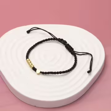 真心×黑繩×抽繩手鍊