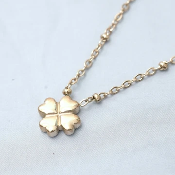 316鋼飾&times;圓潤四葉草&times;項鍊&times;金色.avif