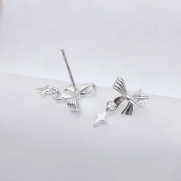 925銀針&times;蝴蝶結閃光芒&times;耳環.avif