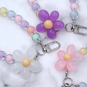 果凍小花朵&times;手機手提吊飾掛繩&times;彩色紫花.avif