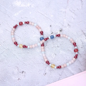 蒼藍吉葫蘆&times;固定式串珠手鍊.avif
