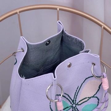 紫色蝴蝶&times;針織手提袋.avif