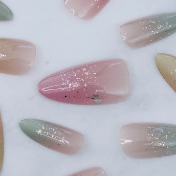 彩虹貓眼多巴胺亮面&times;穿戴式手指甲片&times;二十四入.avif