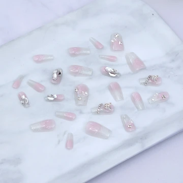 蝴蝶腮紅晶鑽亮面&times;穿戴式手指甲片&times;二十四入.avif