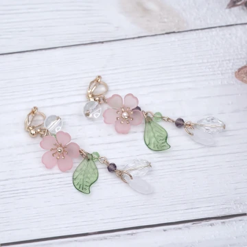 桃花盛開&times;吊墜耳勾.avif