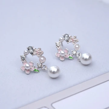 桃花盛開&times;吊墜耳勾.avif
