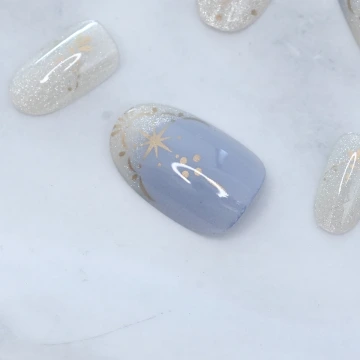 紅色鎏金豹纹亮面×穿戴式手指甲片×二十四入.avif